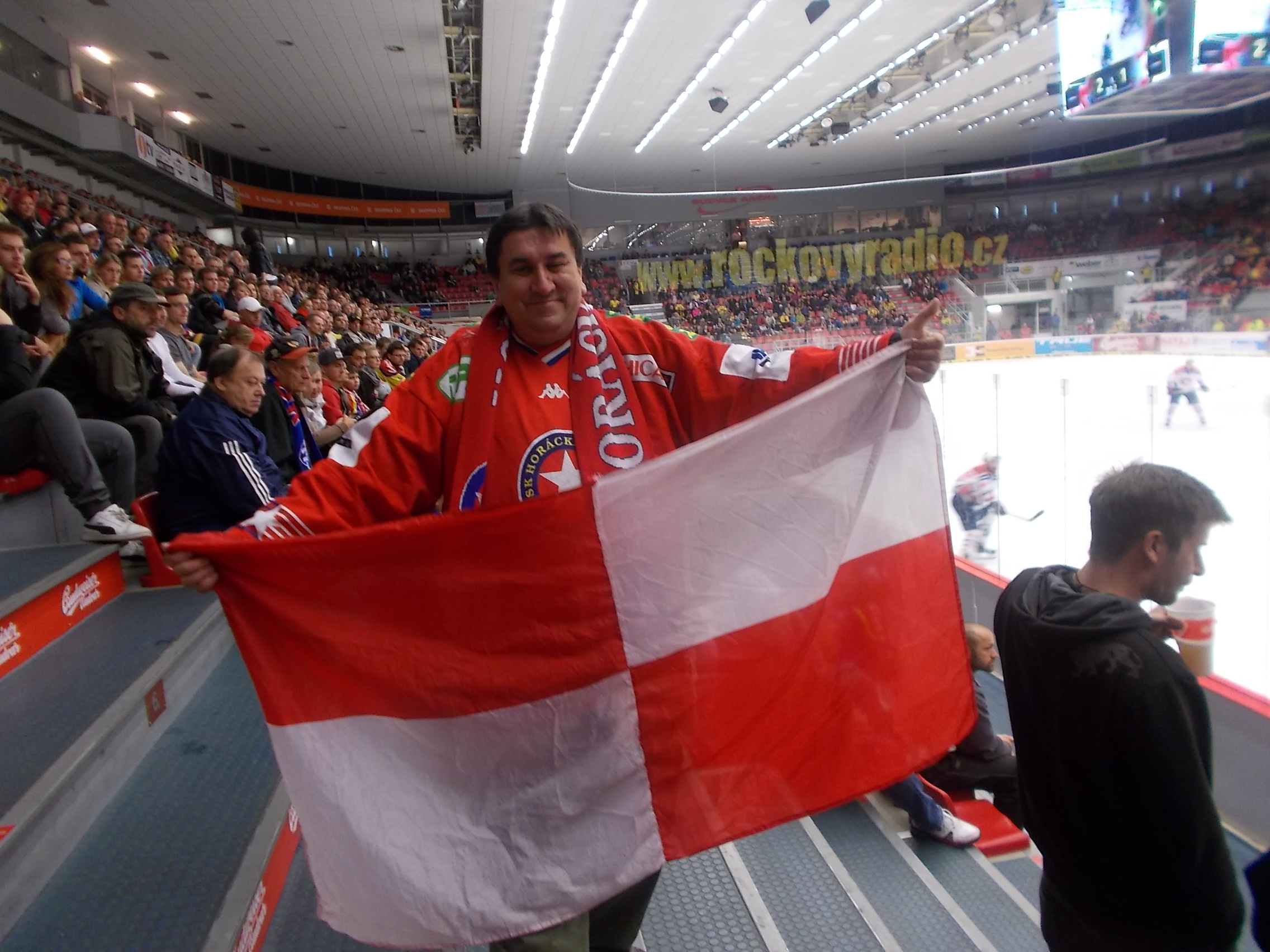 Na hokeji v Českých Budějovicích