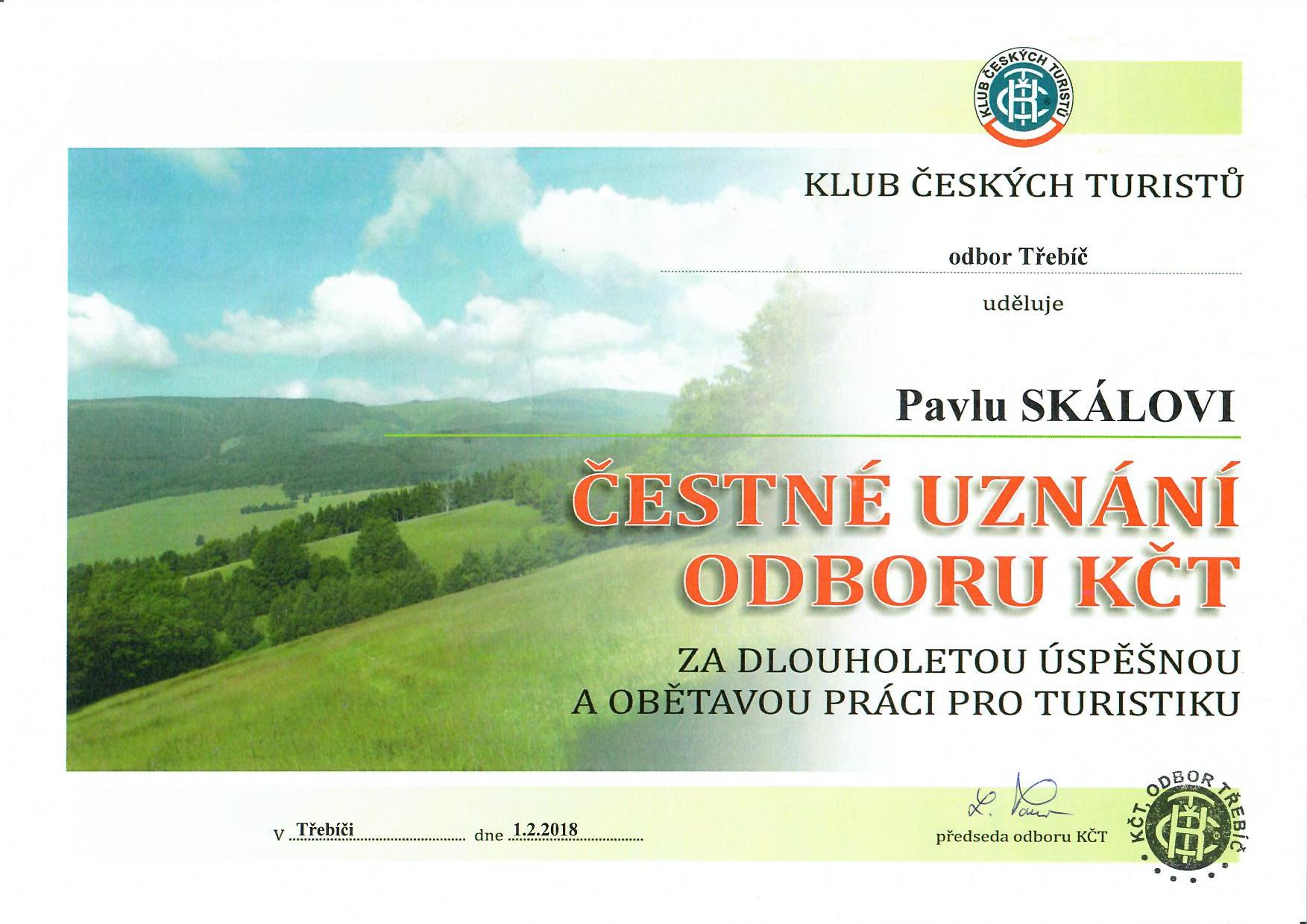 Z výroční členské schůze KČT Třebíč